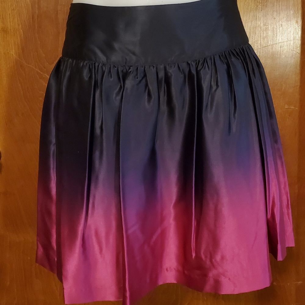 Kensie Pretty silk ombre skirt